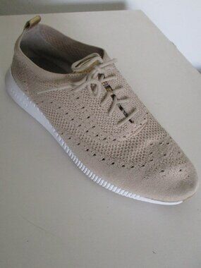 Cole Haan Grand.OS Womens Tan Lace-up Mesh Fashion Sneaker Shoe - Size 9B